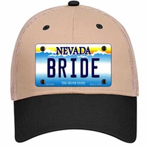 Bride Nevada Novelty Khaki Mesh License Plate Hat - $28.99