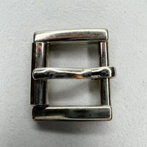 Small Silver Tone Simple Basic Roller Belt Buckle - $6.92