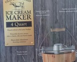 UNCLE BUCK&#39;S OLD FASHIONED ICE 4-QUART ICE CREAM MAKER: NEW - £195.25 GBP