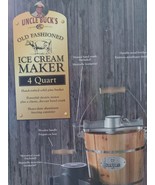 UNCLE BUCK&#39;S OLD FASHIONED ICE 4-QUART ICE CREAM MAKER: NEW - £192.25 GBP