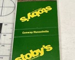 Matchbook Cover  Stint’s Testy  Conway — Russellville  gmg  Unstruck - £9.92 GBP