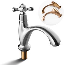 Dr Faucet Single Cold Water Faucet With Rotary Switch Brass Cold Water Sink - $50.93