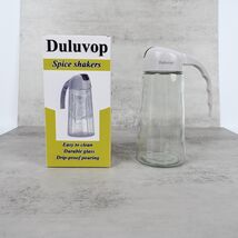 Duluvop Glass Spice Shakers with Adjustable Pour Lid Kitchen Cruets - $9.89