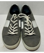 ECCO Soft Classic Mens Size 11 Gray Leather Casual Sneakers Shoes Very C... - £22.08 GBP