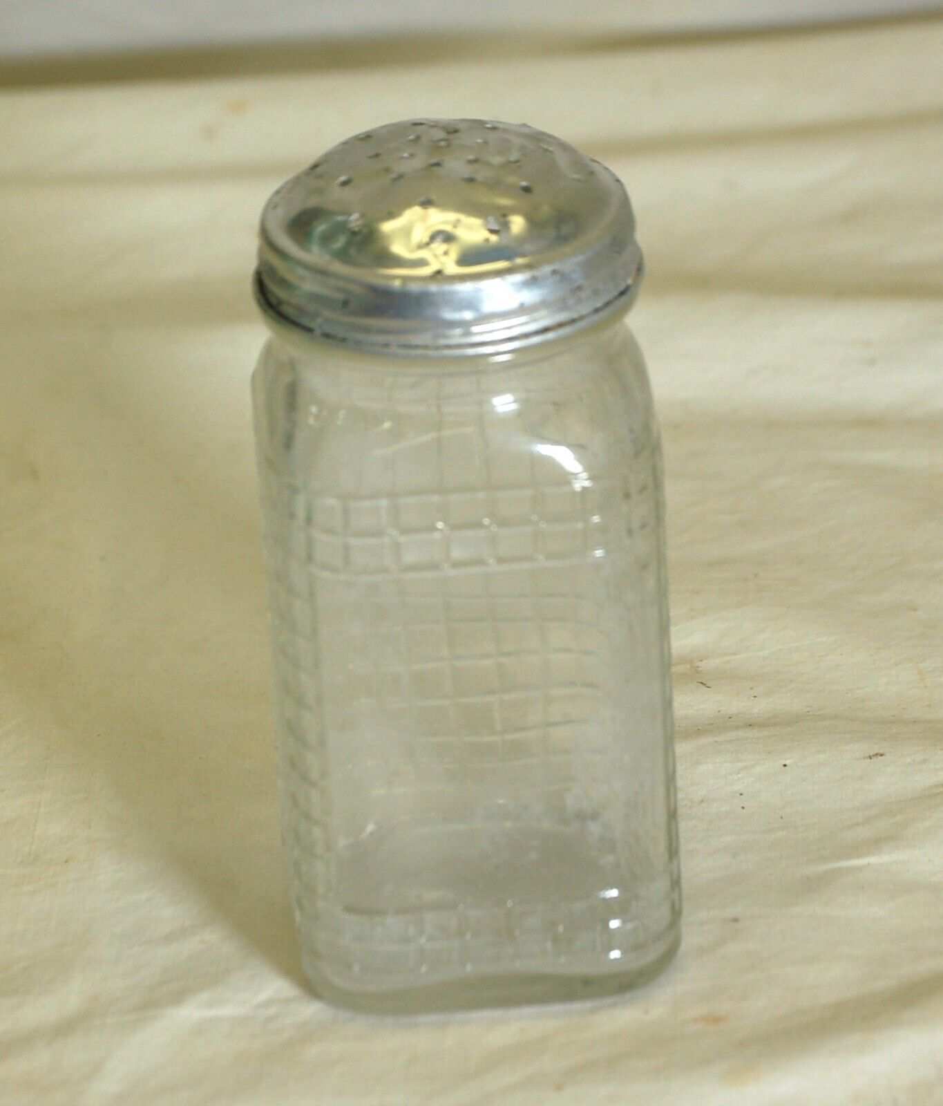Owens Illinois Range Shaker Hoosier Glass Waffle Pattern c - $14.84