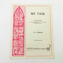 Ashford &quot;My Task&quot; Sheet Music Vocal Sacred Extra High Voice - £7.76 GBP