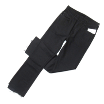 NWT Mother Insider Crop Step Fray in Not Guilty Black Stretch Jeans 27 - £112.54 GBP