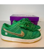 NIKE SB DUNK LOW PRO PS  Sz 12C &quot;ST PATRICKS DAY&quot; LUCKY GREEN GOLD DN367... - £58.21 GBP
