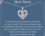 Mother Day Gift for Mom, Sterling Silver Chain Rose Heart Necklace for W... - $21.51