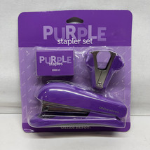 Mini Stapler Purple Matching 1000 Staples Office Depot 575-000 OD NEW - $4.90