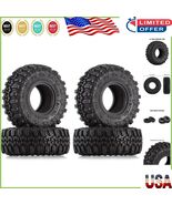 4PCS 1.0 Inch Soft Rubber Crawler Tires - Compatible with Axial &amp; Crawle... - $455.10 MXN