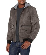 Levi&#39;s Men&#39;s Hooded Utility Soft Rib Knit Bomber Jacket Army Green L Wat... - €60,05 EUR