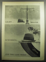 1957 Disney Hats Advertisement - Light.. luxurious.. and the last word - £14.78 GBP