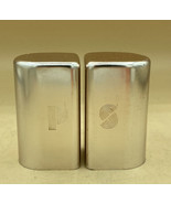 Vintage Mid Century Aluminum Range Top Salt &amp; Pepper Shakers 3 1/4” - €10,04 EUR