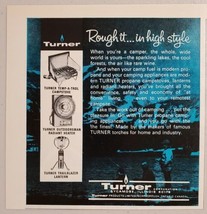 1968 Print Ad Turner Propane Camp Stoves,Radiant Heater,Lantern Sycamore,IL - £7.79 GBP