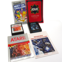 Atari Vintage Video Games Raiders Of The Lost Ark 1982 and Asteroids 1981 - £15.84 GBP