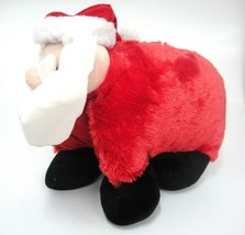 Santa Claus Plush Folding Pillow Pet Super Soft Christmas Decor Toy - £7.36 GBP