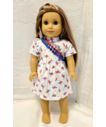 Clothes for 18&quot; American Girl Doll - Red, White &amp; Blue PATRIOTIC DRESS ~... - £9.31 GBP