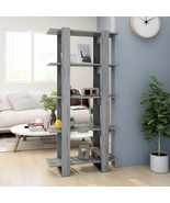 Book Cabinet/Room Divider Grey Sonoma 80x30x160 cm Engineered Wood - £36.01 GBP