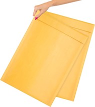 5 Yellow Kraft Bubble Padded Envelopes Mailers Self-Sealing 12.5x18 - £13.67 GBP