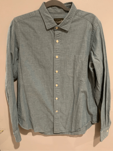 Primary image for Blue Button Down Shirt-TRUMAKER Custom Cotton Long Sleeve EUC Large