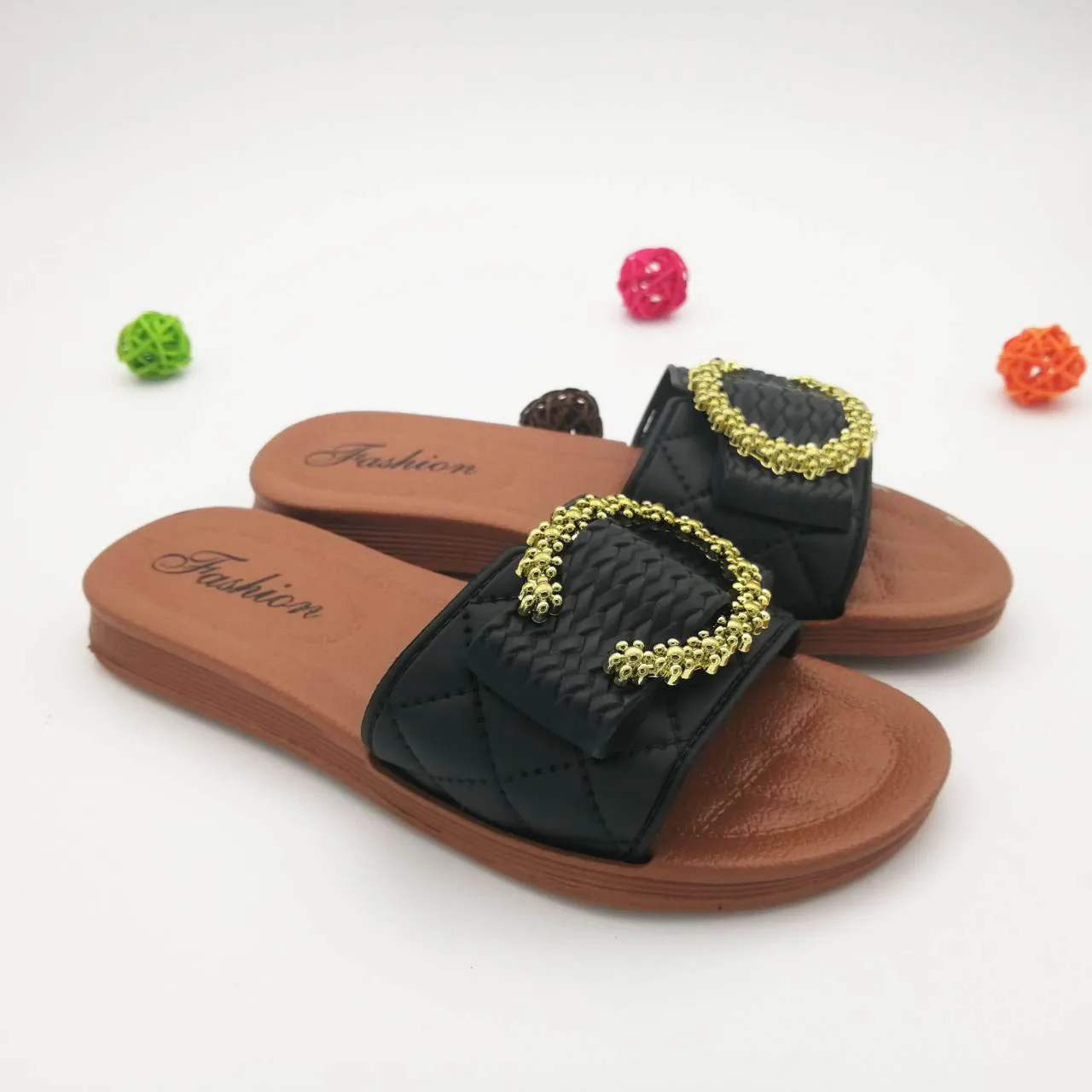 Fashion Summer Slippers for Women Square  Chain Slippers Casual Clip  Flip Flops - £36.63 GBP