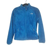 The North Face Full Zip Fleece S Womens Blue Long Sleeve Pockets Soft Warm - $29.99
