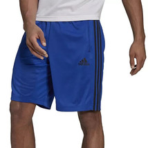 Adidas 3 Stripe Shorts Mens M Blue Designed 2 Move Athletic Lightweight NEW - $19.67