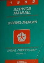 1995 Chrysler Sebring Dodge Avenger Shop Repair Service Manual ELECTRICA... - $6.00