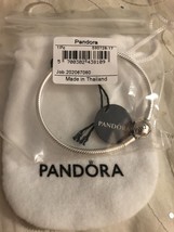 Genuine Pandora Moments Snake Chain Bracelet #590728-17 6.7&quot; - £43.92 GBP