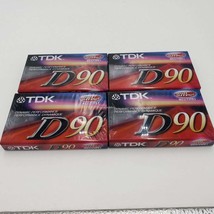 TDK D90 High Output Dynamic Performance Blank Cassette Tapes Lot of 4 New Sealed - £12.11 GBP