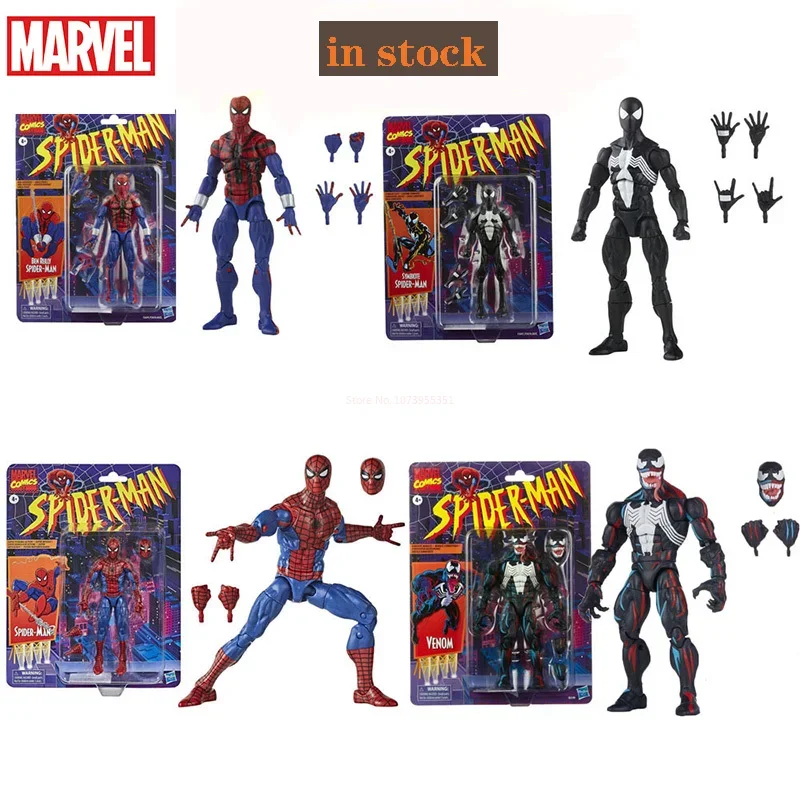 Marvel Legends Retro Spider Man 6 Inch Venom Action Figure Sdcc Limited Edition - £25.55 GBP+