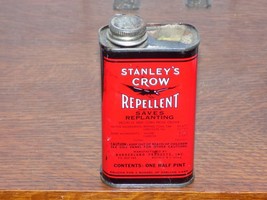 Vintage Stanley’s Crow Repellent 1 Half Pint Can - $39.60