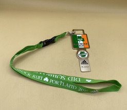 Race Metal 2016 Portland Shamrock Run Finisher Metal With Lanyard Adidas - $15.83