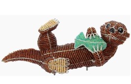 Sea River Otter Glass Beads Beaded Wire Hand Crafted Beadworx NWT - £46.56 GBP