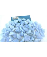 1X Blue Lace Agate Tumbled Stone 30-40mm Reiki Healing Crystal Brain Fog... - $4.60 CAD