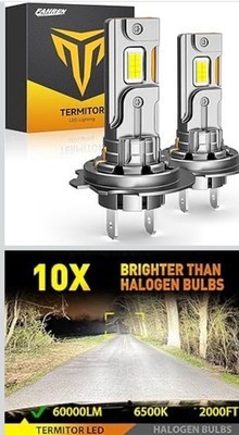 Upgraded H7 H7LL Light Bulbs, 60,000LM Insane Brightness, Real 1:1 H7/H7LL Item image 2