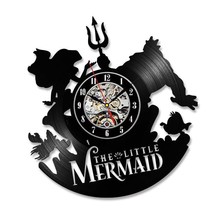 Mermaid Vintage Wall Clock Art Handmade LED Wall Clock NO LED - £36.88 GBP