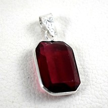 925 Silver Red Onyx Beautiful Handmade Pendant Fantastic Necklace Women Gift - £17.75 GBP+