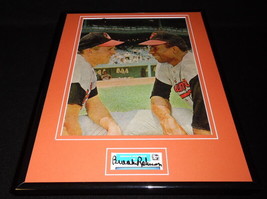 Brooks Robinson Signed Framed 11x14 Photo Display Baltimore Orioles w/ Frank - £51.43 GBP