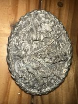 VTG EGE 1992 Rodeo Belt Buckle Embossed Pewter Metal Rodeo Events Barrel... - $19.80