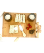 Charcuterie Board Set, Bamboo Cheese Board Set, Cutting Board - $19.79