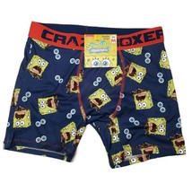 Nickelodeon SpongeBob Squarepants Boxer Briefs Crazy Boxer Blue Mens Size Medium - £9.76 GBP