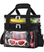 Clear Lunch Bag - Large Clear Lunch Bag for Work Double-Deck Reusable Lu... - $41.75