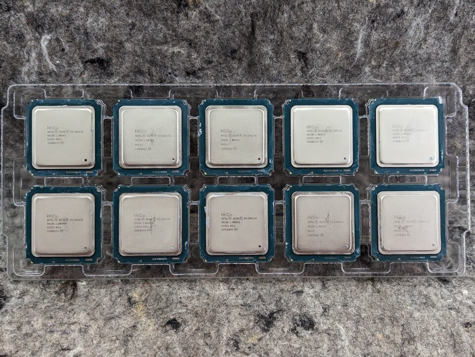 10 Intel Xeon E5-2651 V2 SR19K 12Core 24Threads 1.80GHz 30MB Socket LGA2011 (2C) - $119.99