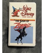 Walt Disney &quot;The Sign of Zorro&quot; VHS Black and White Home Video White Cla... - £27.36 GBP