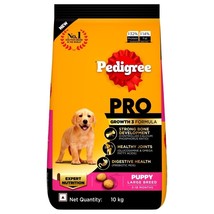 Pedigree PRO Puppy (3-18 months) Dry Dog Food for Large Breed Dog, 10kg Pack - £184.17 GBP