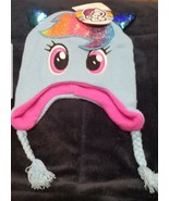 Girls My Little Pony Rainbow Dash Peruvian Hat Sparkly Sequin Ears - £8.62 GBP