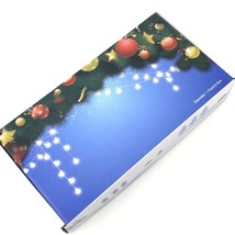 White Lights Snowflake Fairy Lights 40 LED 19.7 FT Remote Wedding Christmas - £13.37 GBP
