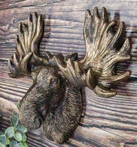 Western Rustic Bull Moose Head Wall Multi Point Key Coat Hooks Plaque Decor - £19.66 GBP